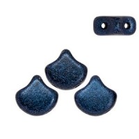 Ginko Leaf Bead Perlen 7.5x7.5mm Metallic dark blue